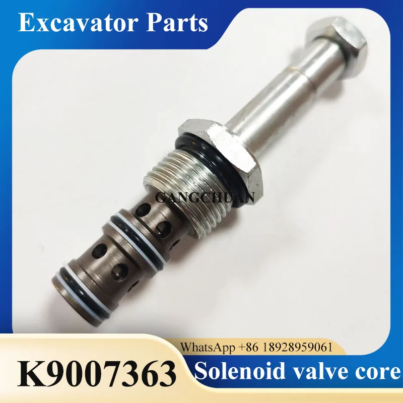 Solenoid valve core K9007363 solenoid spool for Doosan DX DX220 DX350 excavator parts