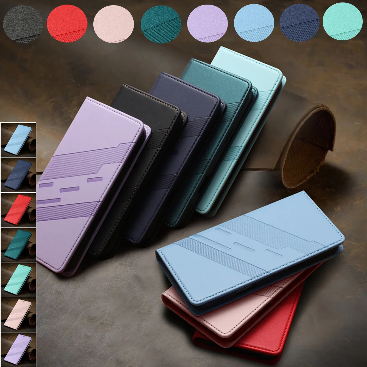 Magnetic Leather Fl… - image