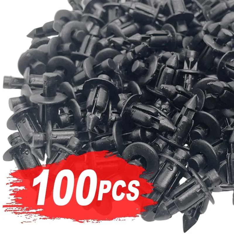 Clipes fixadores de painel de configuração de rebite de carenagem de plástico para motocicleta 6mm para honda suzuki kawasaki clipes de pára-choques de carro