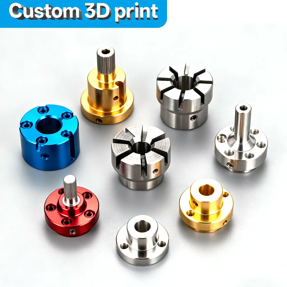 Custom 3D Printing & CNC Fabrication Service Anodized Aluminum Baseplate for Skateboard Small Metal Parts Rapid Prototype OEM