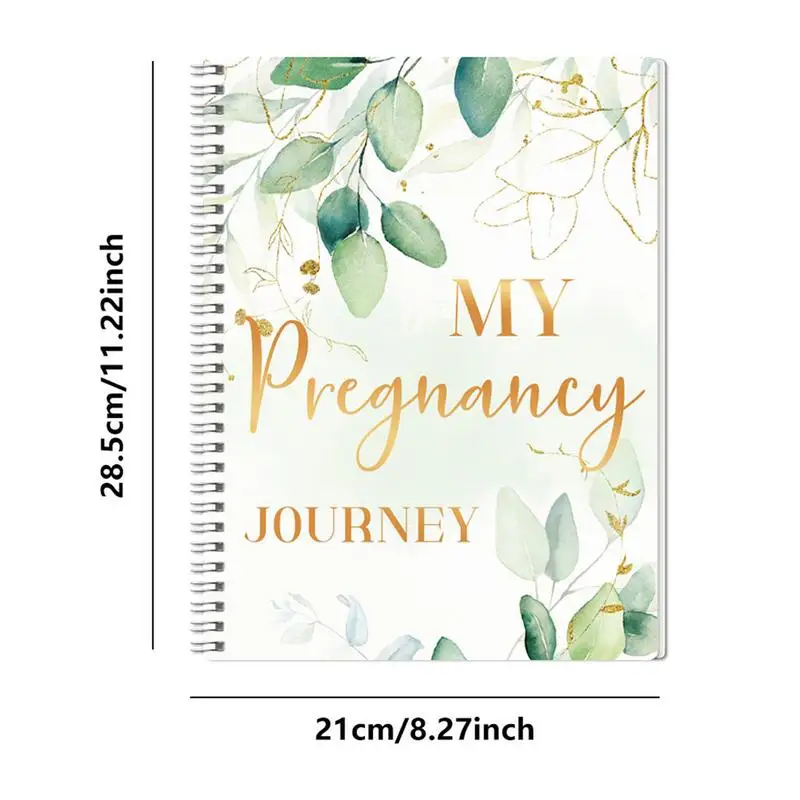 Pregnancy Planner Journal Memories Book Journal With Sticker Clear Printing Weekly Monthly Organizer For Baby Growth Record