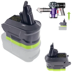 For Dyson Vacuum Cleaner 3-in-1 Battery Adapter For Ryobi 18V Li-ion Battery Convert To for Dyson V6 V7 V8 Animal Vacuum Cleaner