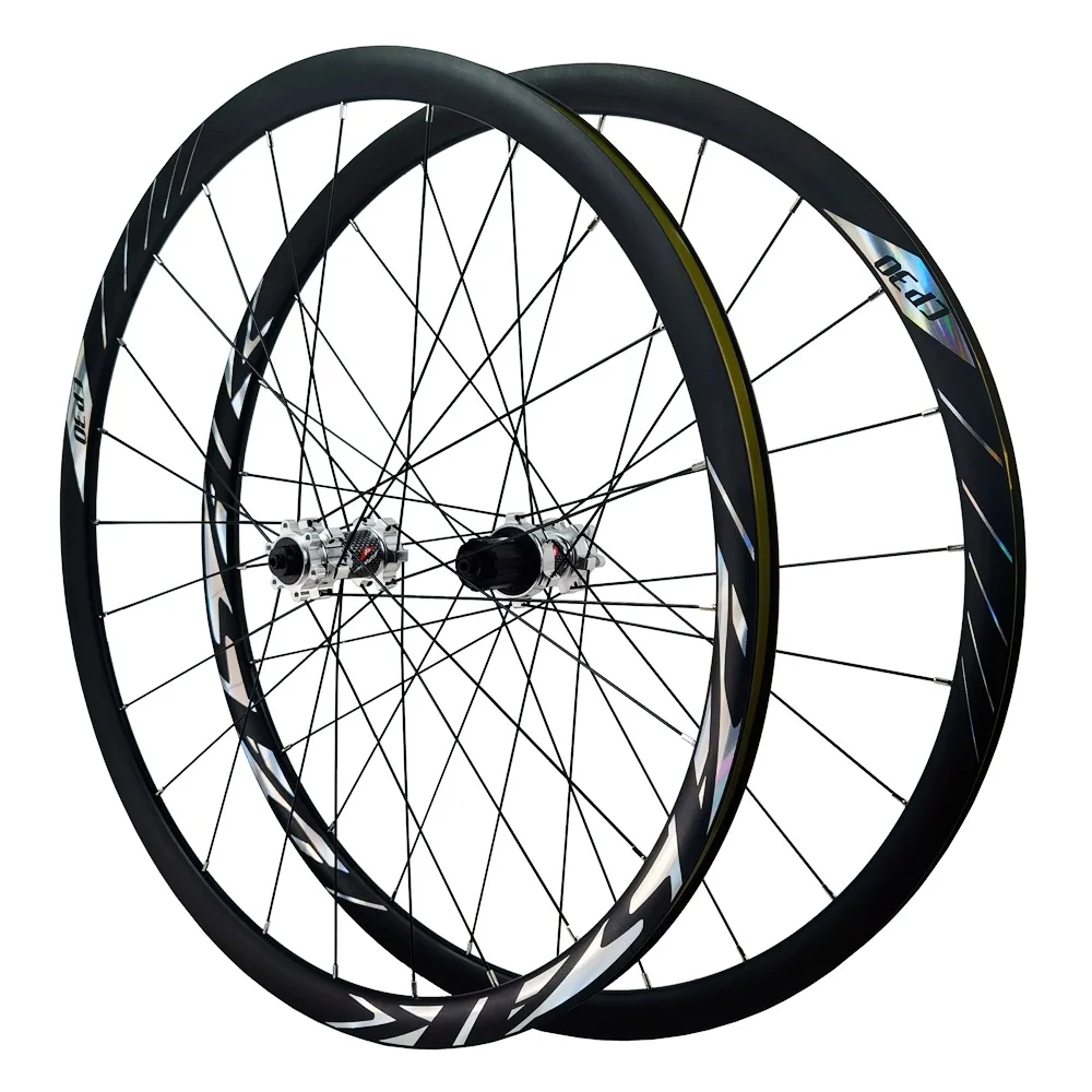 

Pasak 700C Gravel Road Bike Wheelset 24h 6-Bolts Disc Brake Compatible 12s HG MS XD Hub Core 30mm Depth with Presta Valve