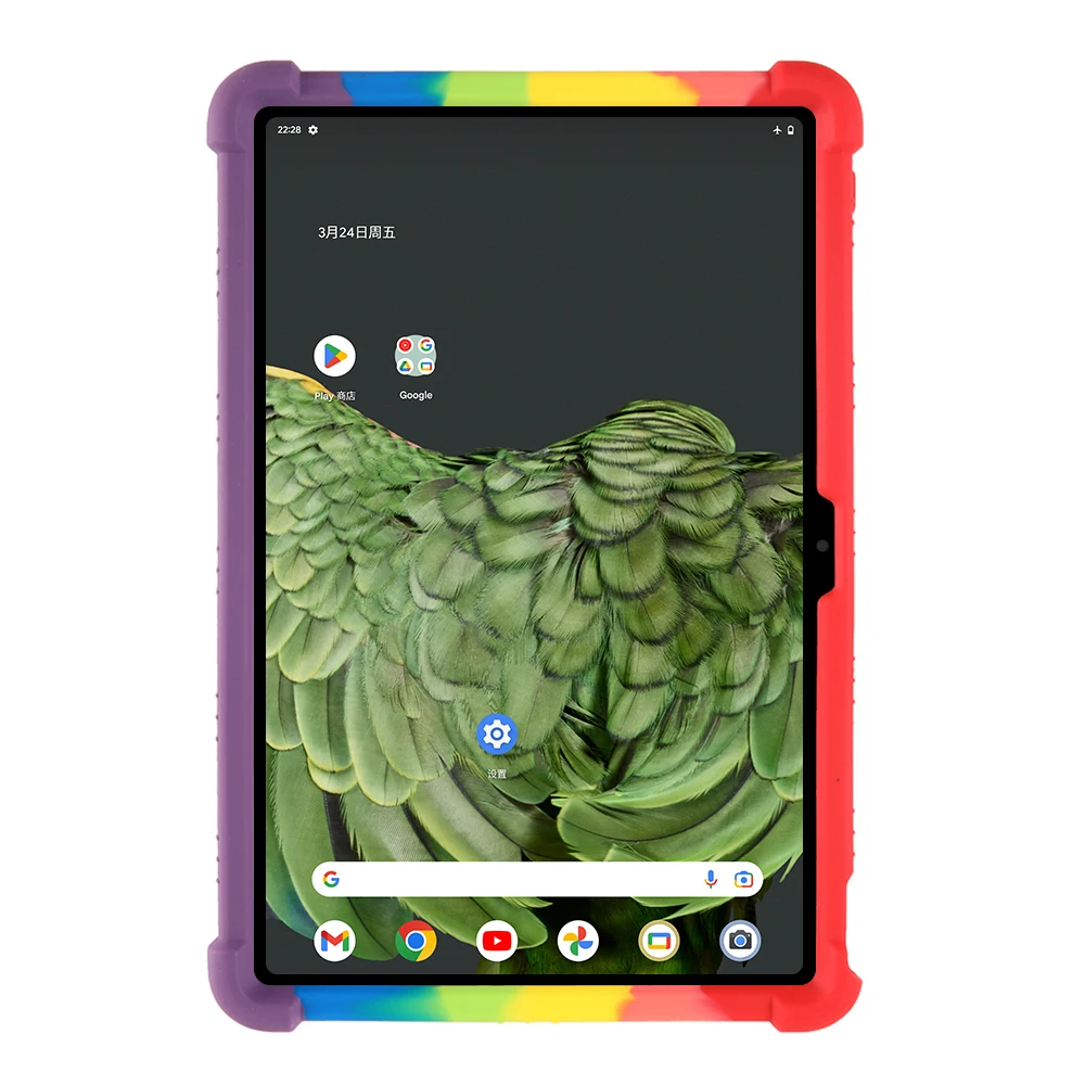 Case for Google Pixel Tablet 2023 10.95 inch Tablet PC Protective Kids Funda Case Shockproof Kickstand Case Soft Silicone Coque 