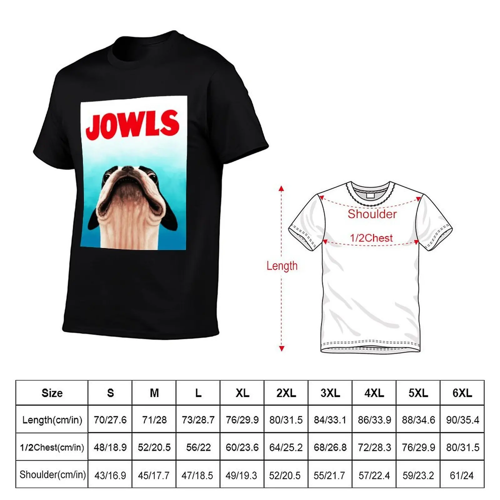 Jowls Boston Terrier poster Classic . T-Shirt new gifts and t-shirts Short sleeve tee Men's clothing