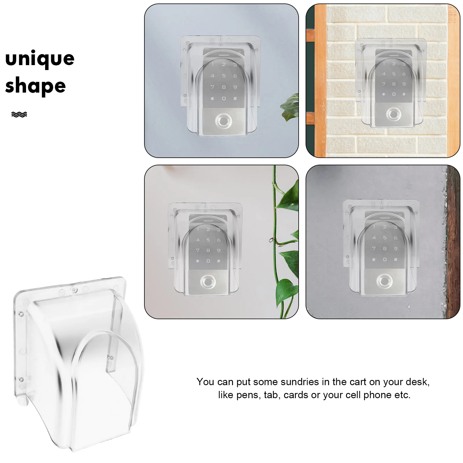 Joli programmable étanche, housse de pluie, rêve, machine, sonnette, transparent, PC, clair