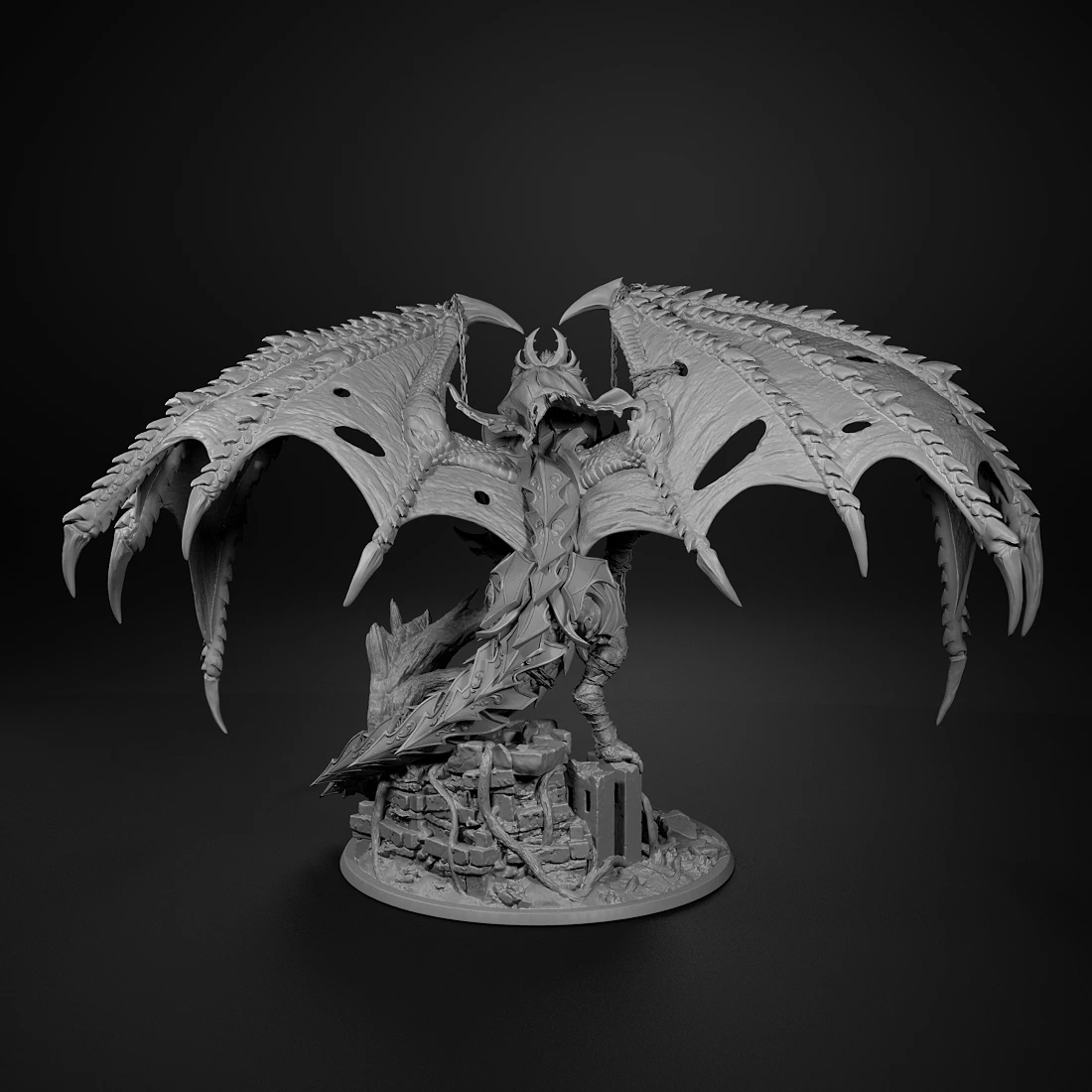 Unchained dragon Miniatures 50mm Tabletop Games Model Unpainted Miniatures For Tabletop Games And Role-playing Room Decorations