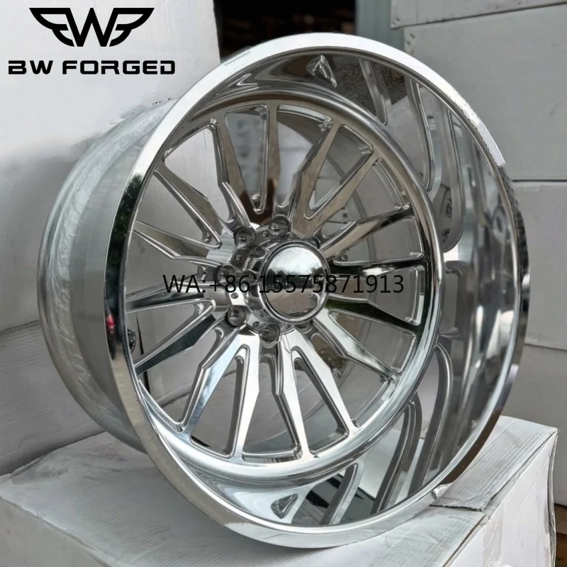

Кованые полированные диски Deep Dish для грузовиков F250, Silverado 1500, Ram 2500, 6x139.7, 8x180, 8x165.1, 8x200, 8x170