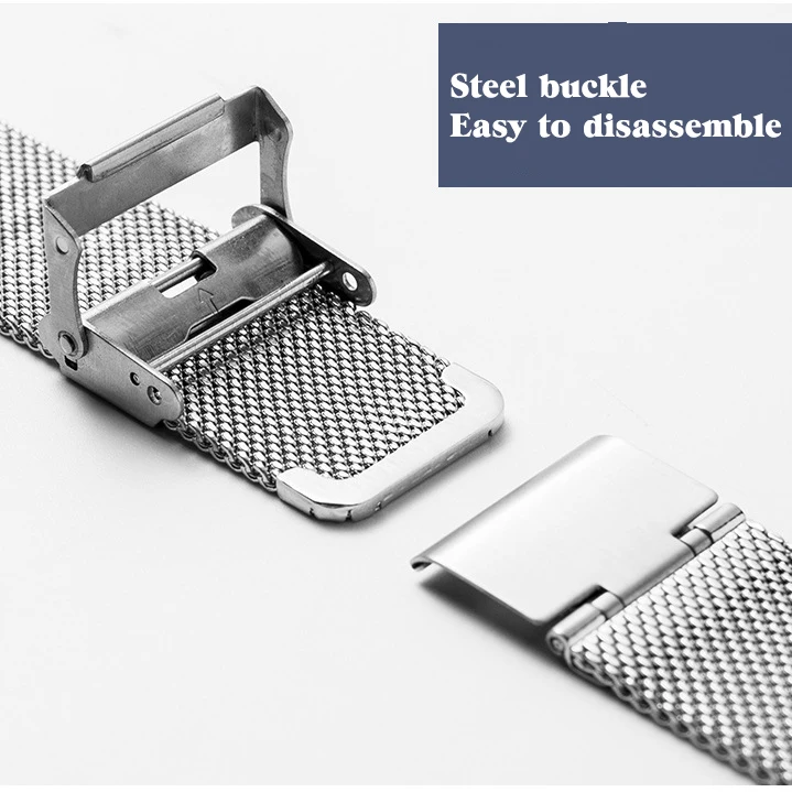 14mm Strap for DW Watch Band Women Men Bracelet Stainless Steel Woven Mesh Replacement Metal Accessories 10-24mm Tools
