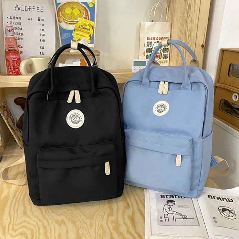 

Japanese Style Ins Women Backpacks Teenage School Bags Female Business Travel Bookbag Girl Waterproof School Bag Backpack