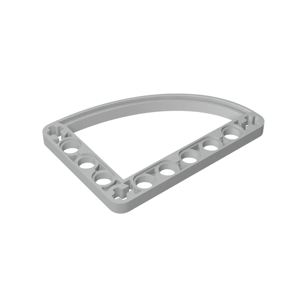 Klocki konstrukcyjne Gobricks GDS-1181 Techniczna Belka L-Ellipse Cienka 5 x 7 kompatybilna z Lego 32251, zestaw DIY dla dzieci