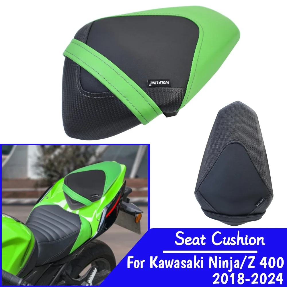 Z400 Ninja400 Rear Seat Cushion For Kawasaki Ninja 400 2018-2026 2025 2024 2023 Motorcycle Passenger Seat Pad Cover Accessories