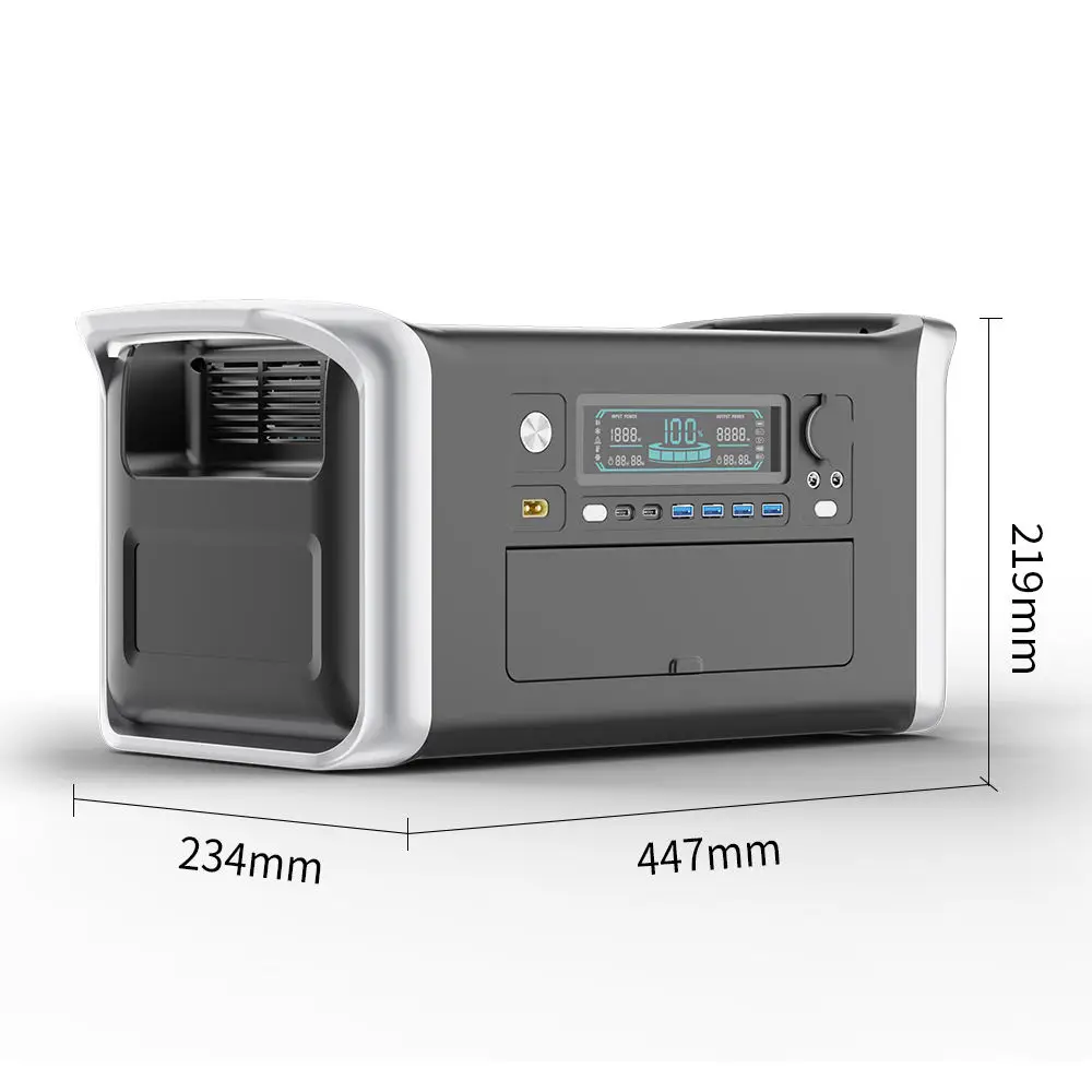 1800W 1024Wh Outdoor Portable Energy Storage Power Station Backup Power Supply High Capacity Solar Generator For Home Use