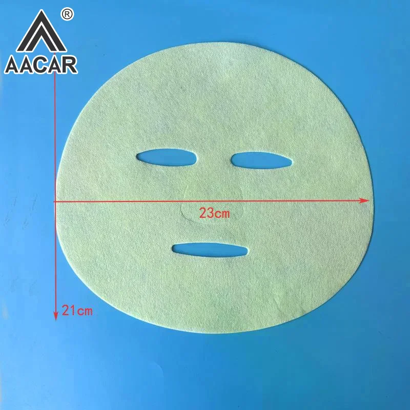 Green Plant Fiber Paper Pre-Cut Facial Paper Sheet Facial Mask Hyaluronic Acid Freeze-Dried Facial Mask Cloth