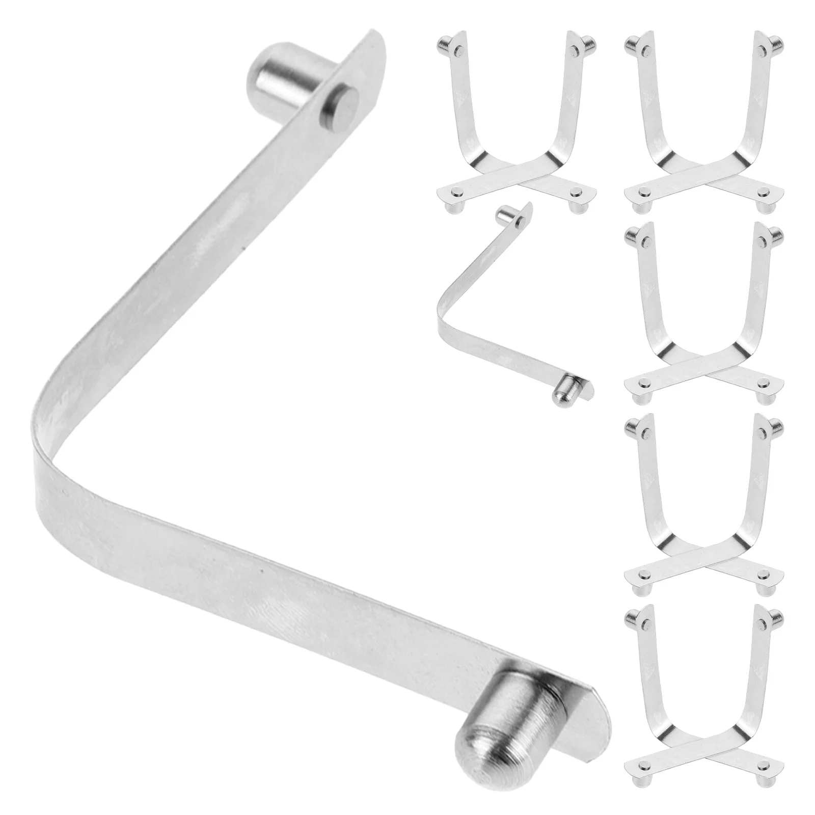 

12 шт. V-образных зажимов из нержавеющей стали для щеток для бассейнов и удлинителей для обслуживания бассейнов