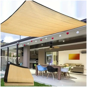 Outdoor sunshade net HDPE anti UV sunshade net 80-90% sunshade rate car garage garage sunshade net beige black green