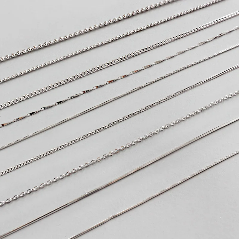 

925 Sterling Silver Different Shape Chain for Jewelry Making