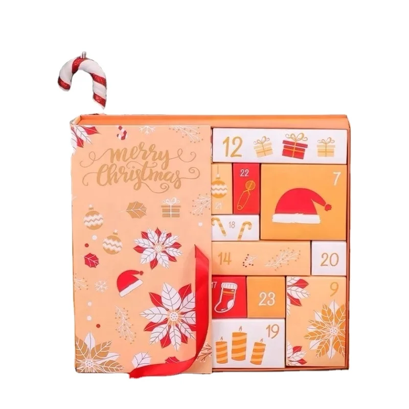 

2025customized.custom advent calendar paper cardboard empty box printing custom packaging