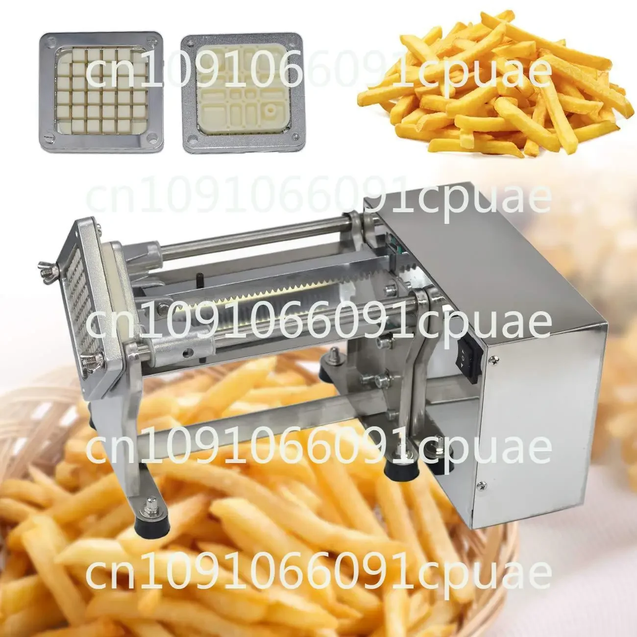 Machine Commercial Household Kitchen Equipment Radish Potato Cucumber Cutting Machine Electric French Fries Machine