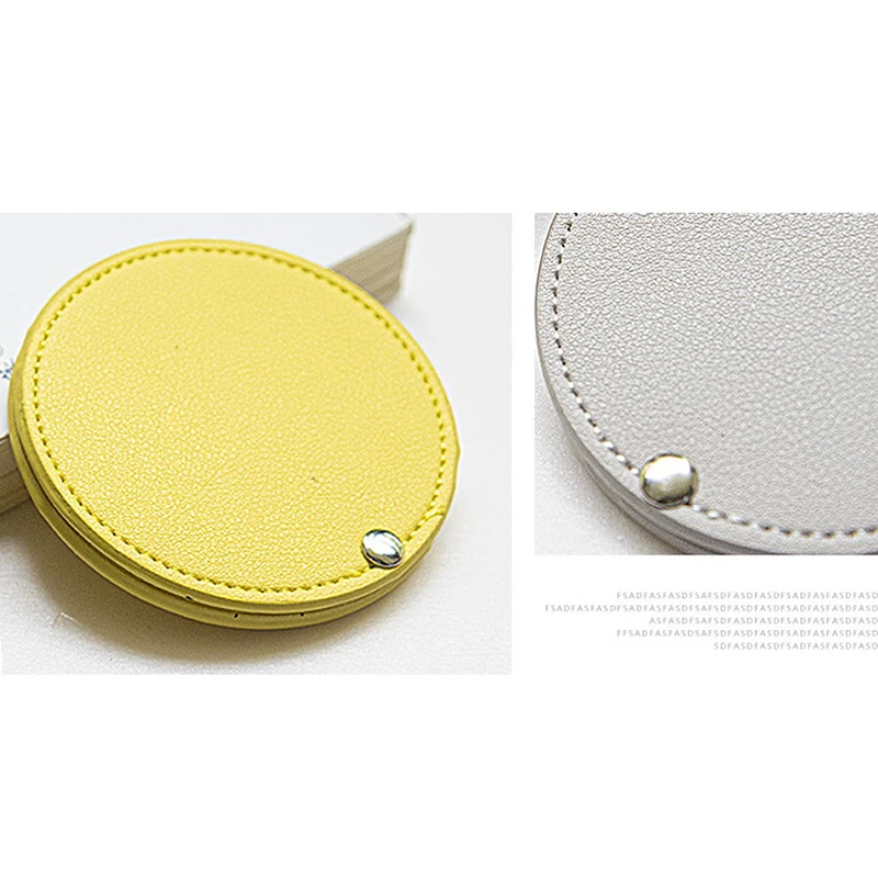 1PC Tragbare Mini Edelstahl Unzerbrechlich Make-Up Taschenspiegel Kosmetikspiegel nette make-up handtaschenspiegel