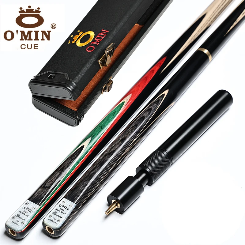 

2022 New Arrival OMIN Gunman 3/4 Snooker Cue One Piece 10mm /9.5mm Tip with Snooker Cue Case Set China