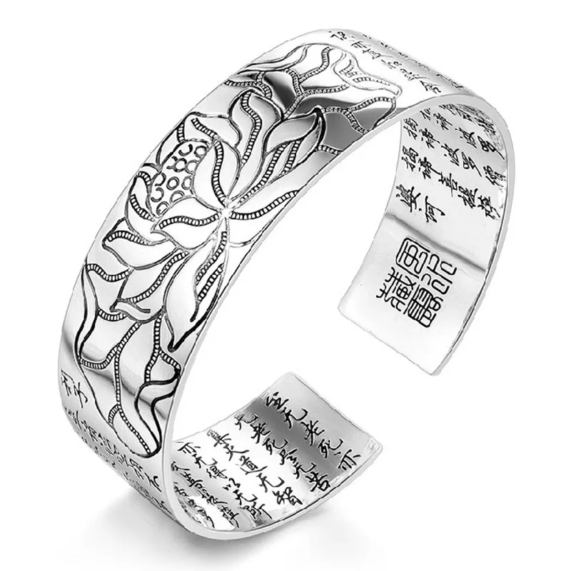 925 Sterling Silver Female Classic Bangle Circle Polishing Simple Open Bangle for Women Men Fashion Fine Jewelry Bangle