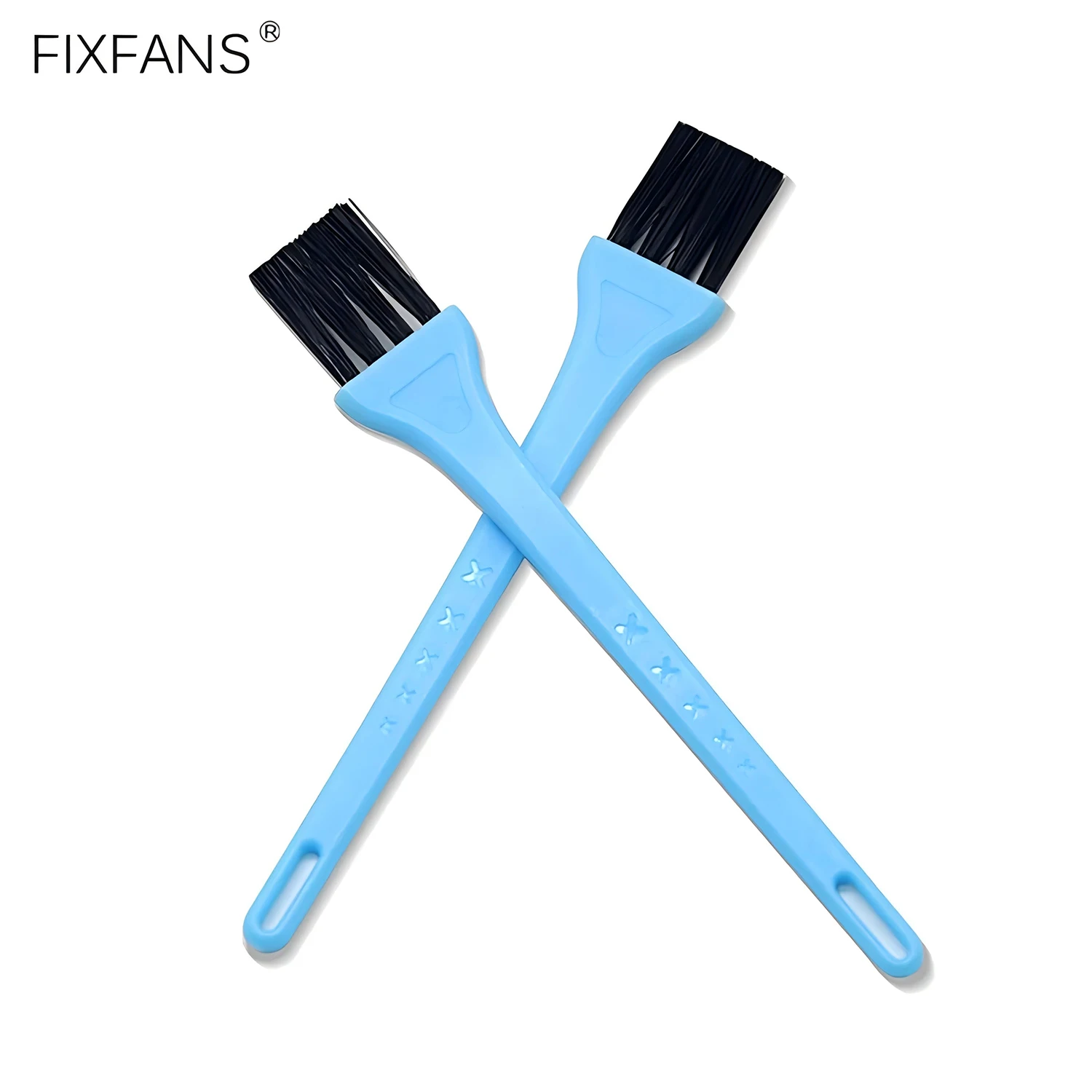 FIXFANS 2Pcs Keyboard Cleaner Brush Small Anti Static Nylon Brushes Plastic Handle for Computer Keyboard Cleaning Tools