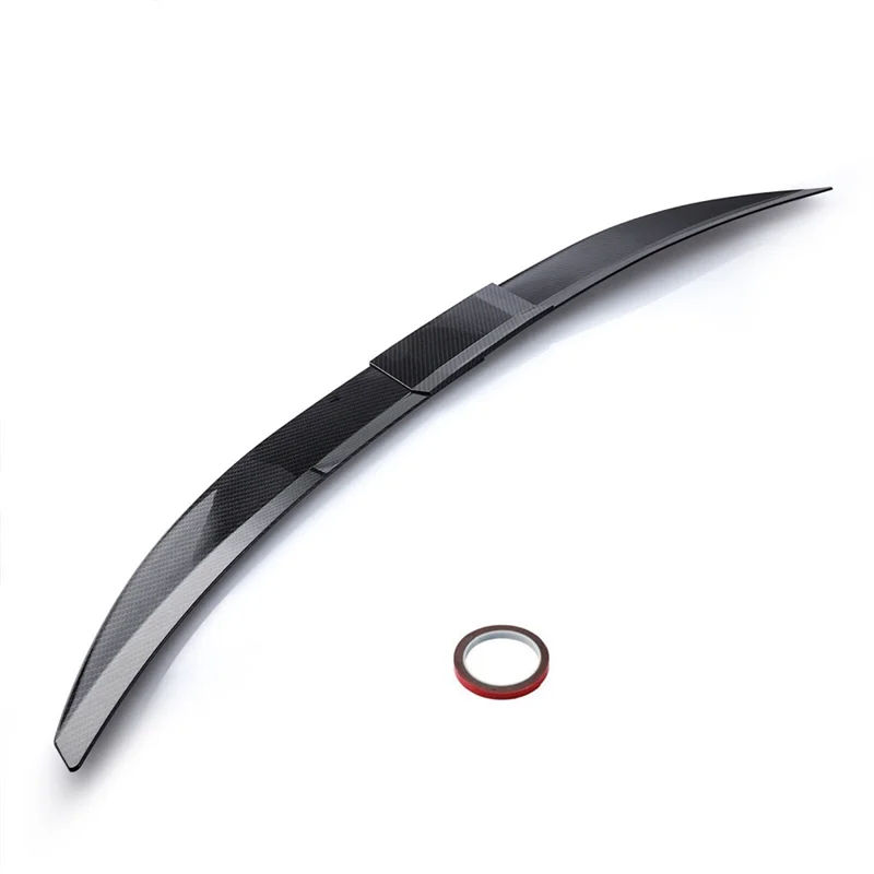 Universal Car Spoiler, Adjustable Rear Trunk Spoiler Lip Roof Tail Wing Accessories, Carbon Fiber