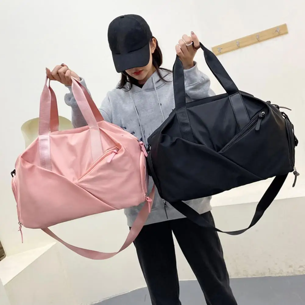 Bolso de hombro de viaje con compartimento para zapatos, bolsa de gimnasio deportiva de capacidad con compartimento para zapatos, impermeable, multifuncional para Fitness