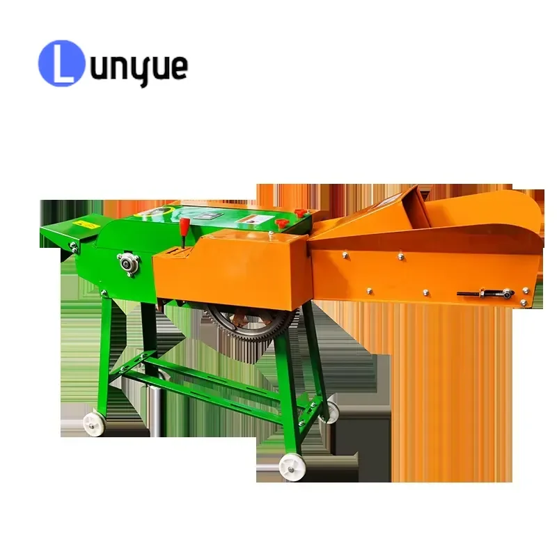 Electric Diesel Dual Use Small Chaff Cutter Machine for Rice Straw Feed Processing Easy Home Use High Quality