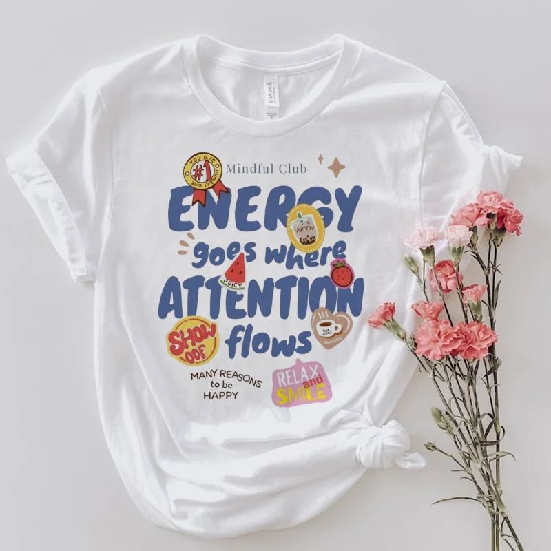 

Harajuku Letter Printed Trendy Pattern Printed T-Shirt Cartoon Top Casual Round Neck Women's Short Sleeved Summer New T-Shirt