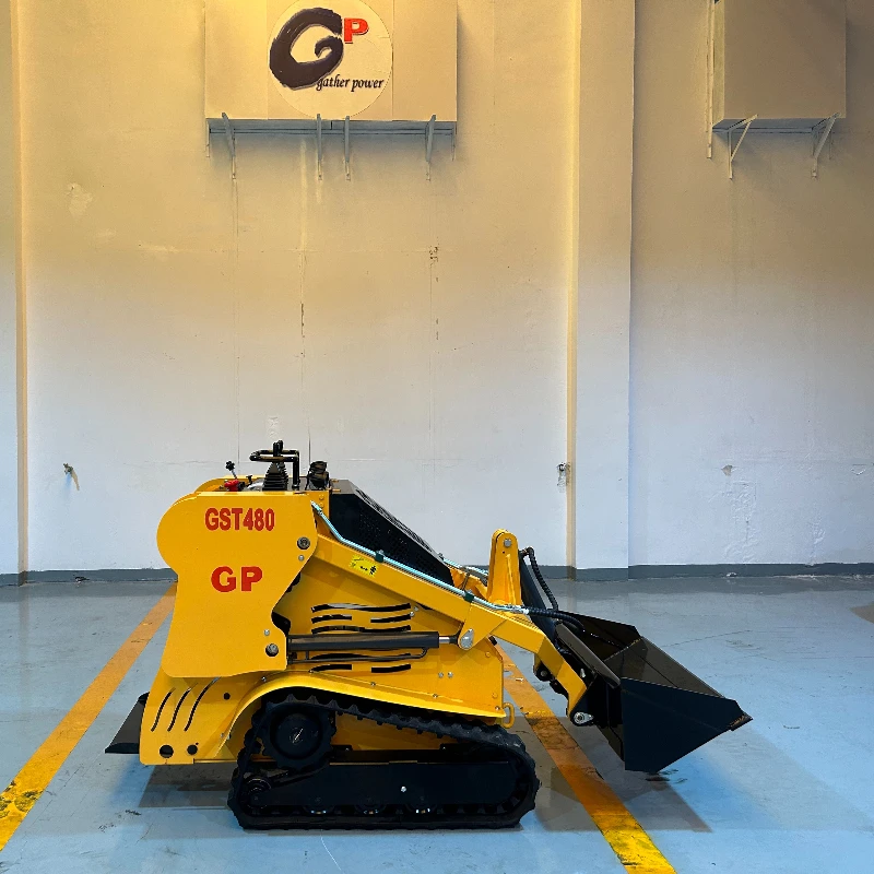 جرافة انزلاقية صغيرة مخصصة - الحمولة القصوى 400 كجم، دلو 0.12 مكعب، محرك Rato R740 ذو الأسطوانة المزدوجة مع الاتحاد الأوروبي