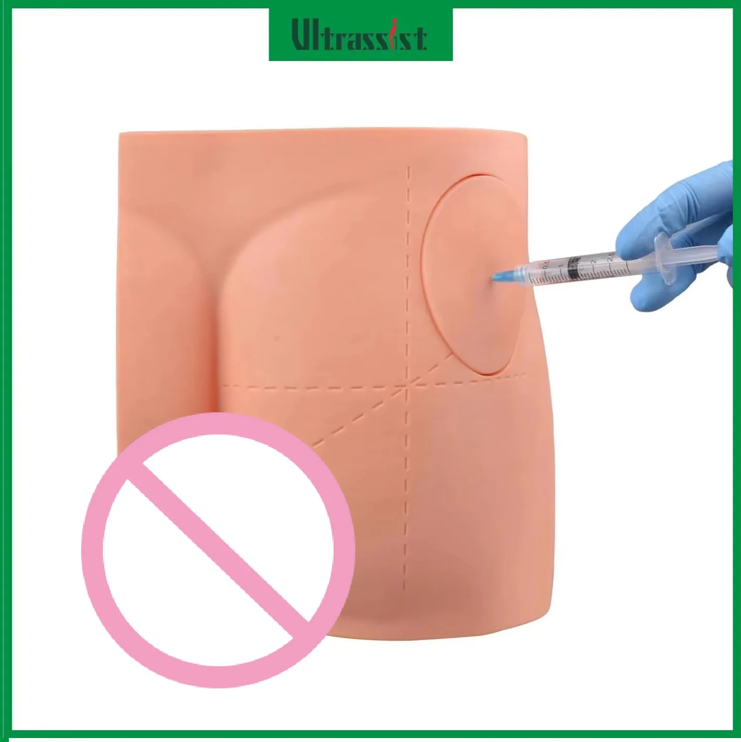 

Ultrassist IM Injection Practice Gluteal Teaching Simulator Hip IM Buttock Anatomical Intramuscular Trainer for Medical Educate