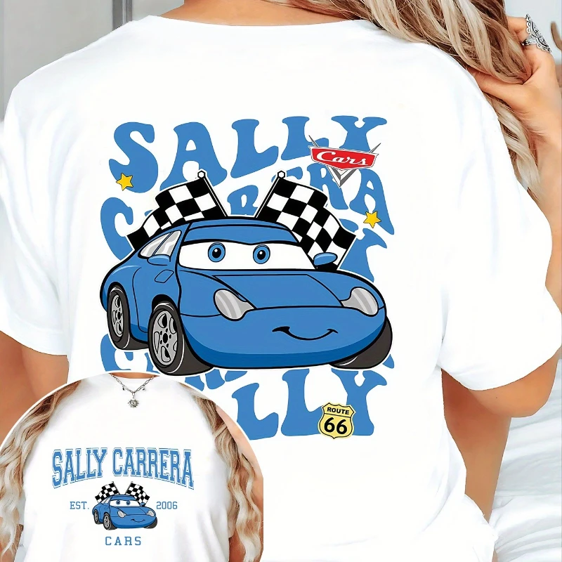 

Disney Racing Story Sally T Women's T-Shirt Summer New Men's and Women's Couples Streetwear