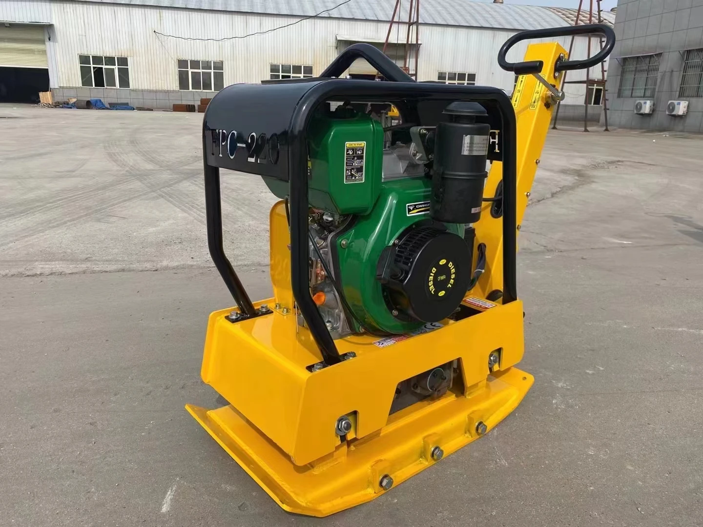 Vibrator Plate Compactor Compacting Machine Handle Plate Compactor Weight 220kg 1000lb High Power Engine Gasoline Compaction