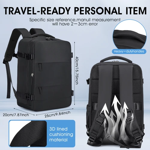 Imagen 2 del producto Bolsa de viaje de compresión al vacío, bolsa de embarque de negocios plegable de gran capacidad, sistema de transporte y almacenamiento ultraligero