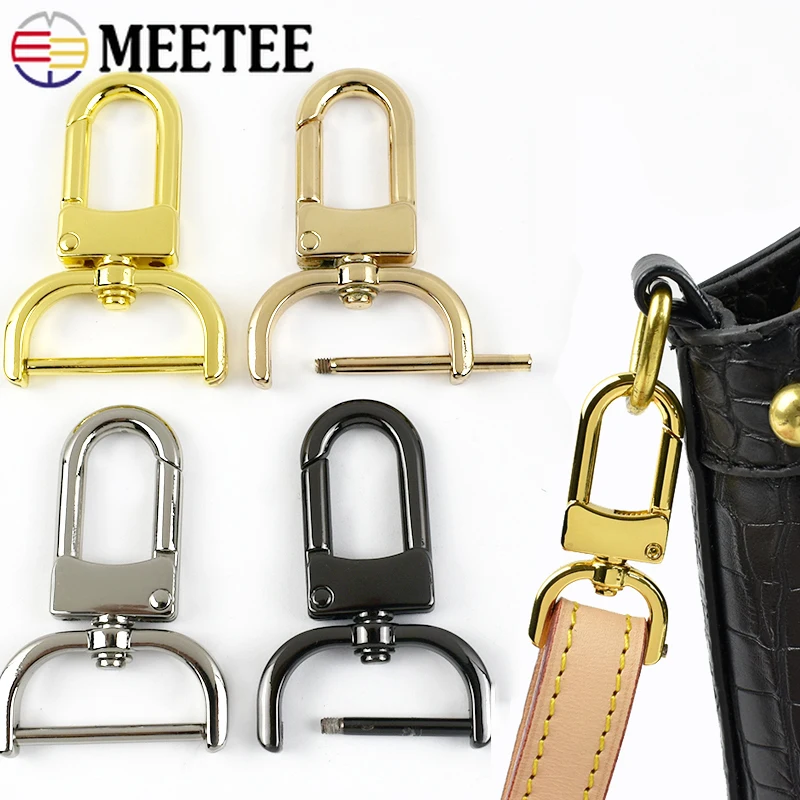 

5/10Pcs 13-26mm Metal Swivel Lobster Clasps for Keychain Bag Strap Buckle Removable Screw Snap Hook DIY Hardware Accessories