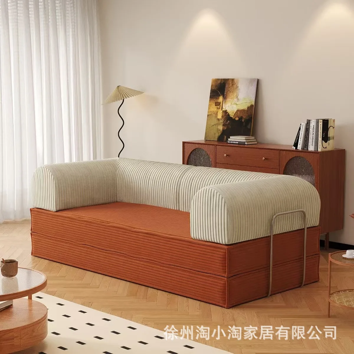 HYS sofa bed folding dual-purpose small apartment living room single person can sleep for a long time integrated compression