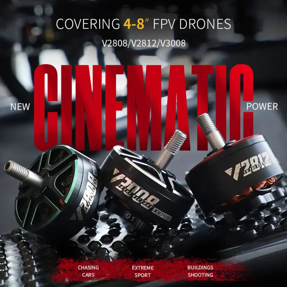 

T-MOTOR T-Hobby VELOX V3008 7-8"Longrange 6S KV1155/KV1350/KV1500 Brushless Motor Fpv Racing Drone Motor For FPV Freestyle Frame