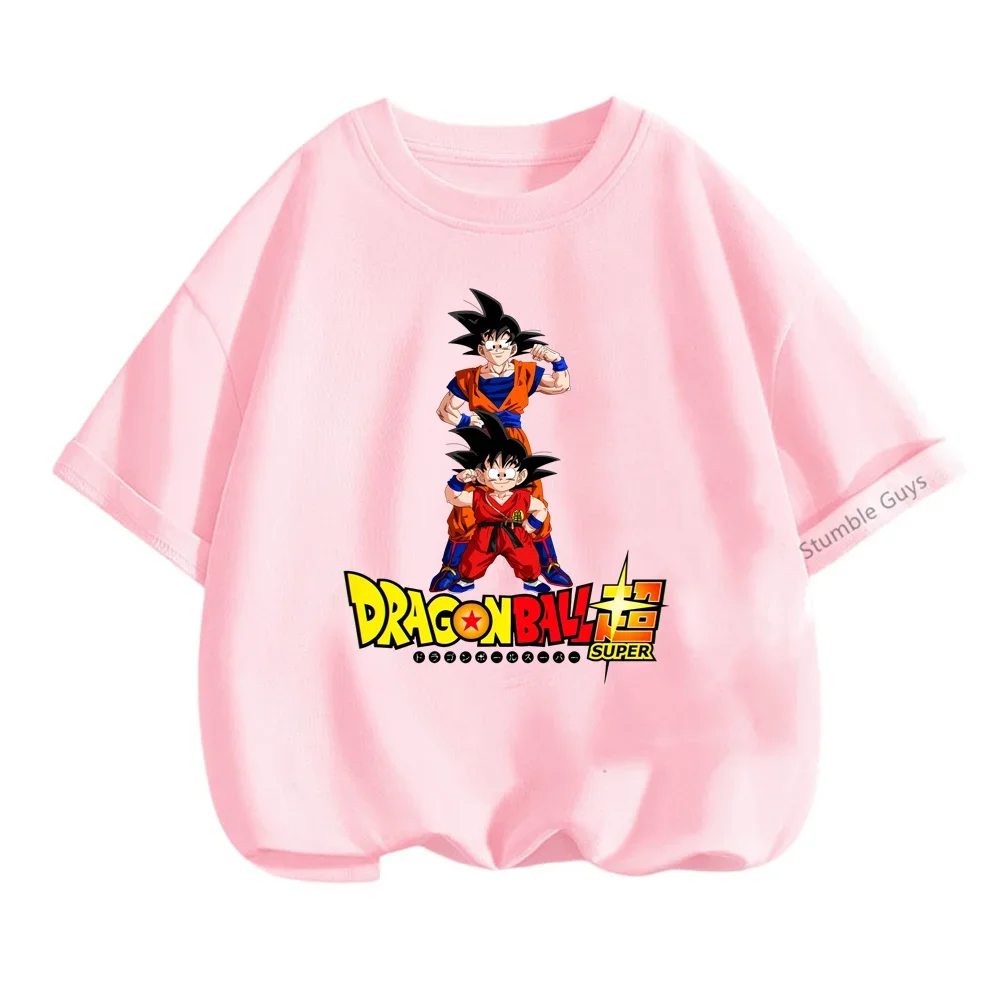 

Летняя детская модная футболка с изображением Dragon Ball, аниме-футболка с Гоку, Вегетой, Супер Сайянами, дышащая уличная одежда