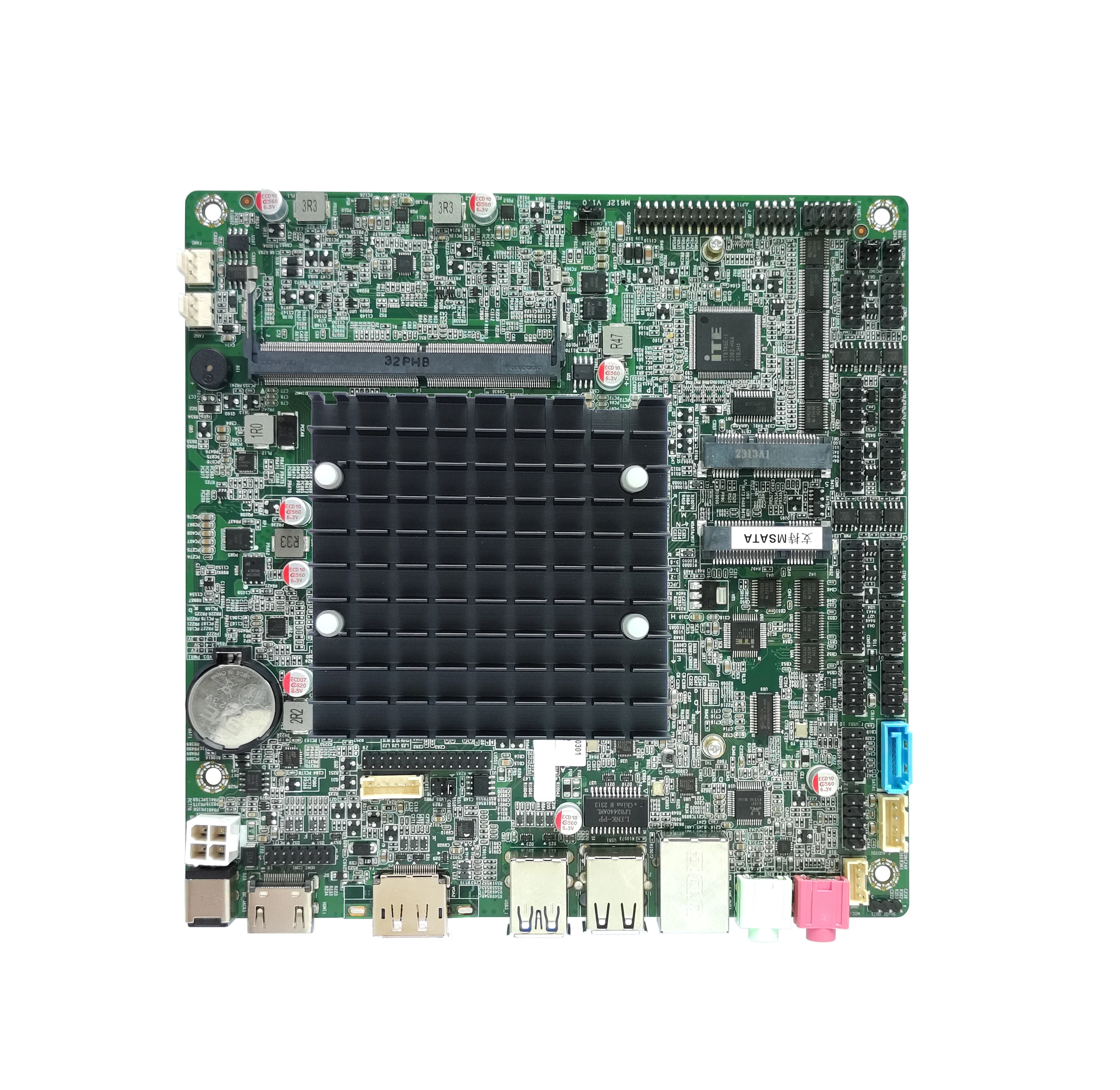 ELSKY In-tel Cerelon j4125 J6412 Cpu Fanless Mini-ITX Motherboard VGA LVDS/EDP Low Power Consumption 15 years life motherboard