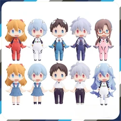 New Evangelion Ayanami Rei Asuka anime peripheral cartoon doll hand model creative kawaii desktop ornaments toys holiday gifts
