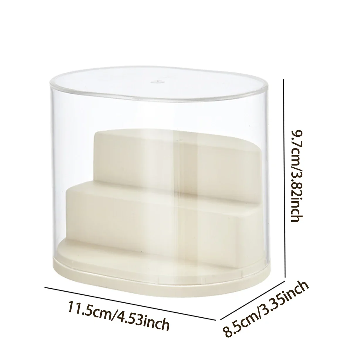 Mini Acrylic Blind Box Showcase Transparent Action Figures Display Stand Dust-proof Anime Car Model Doll Toy Blind Box Organizer