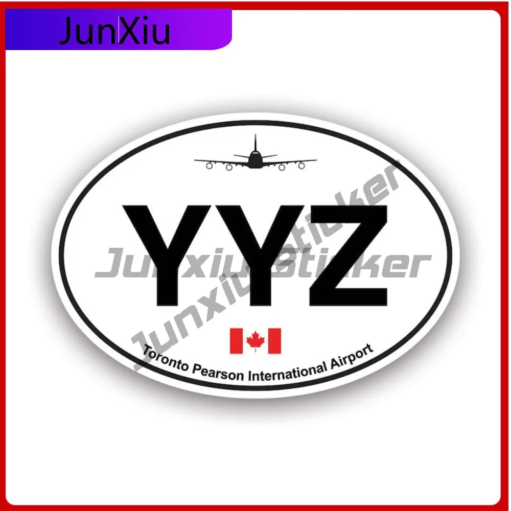 

Toronto Pearson Airport Euro Oval Sticker Creative Decals Yyz Canada Pearson Canadian Auto Decor Car Sticker Vinyl Decal