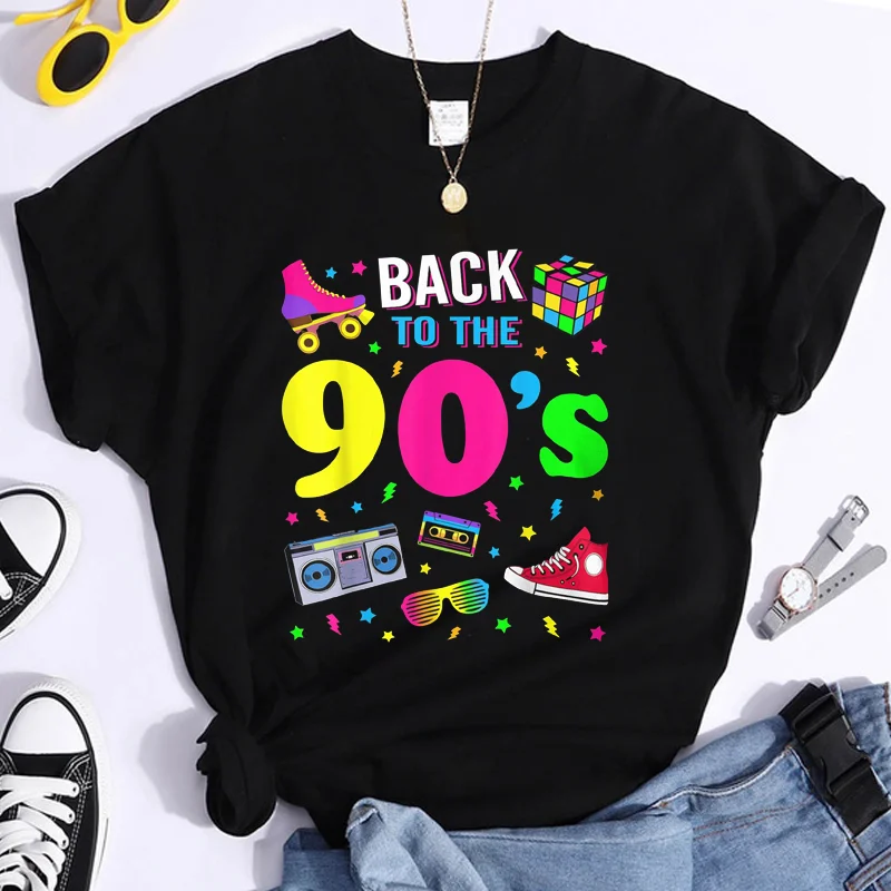 Women's Back To 90's 1990s T-Shirt Classic Vintage T-Shirt 90's T-Shirt Top