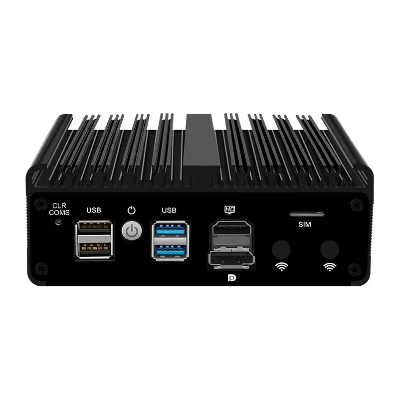 솔리드 마이크로 방화벽 기기 인텔 N100 팬리스 미니 PC, VPN 소프트 라우터, Proxmox pfSense OPNsense, 4x i226-V, 2.5G, N5105, J4125