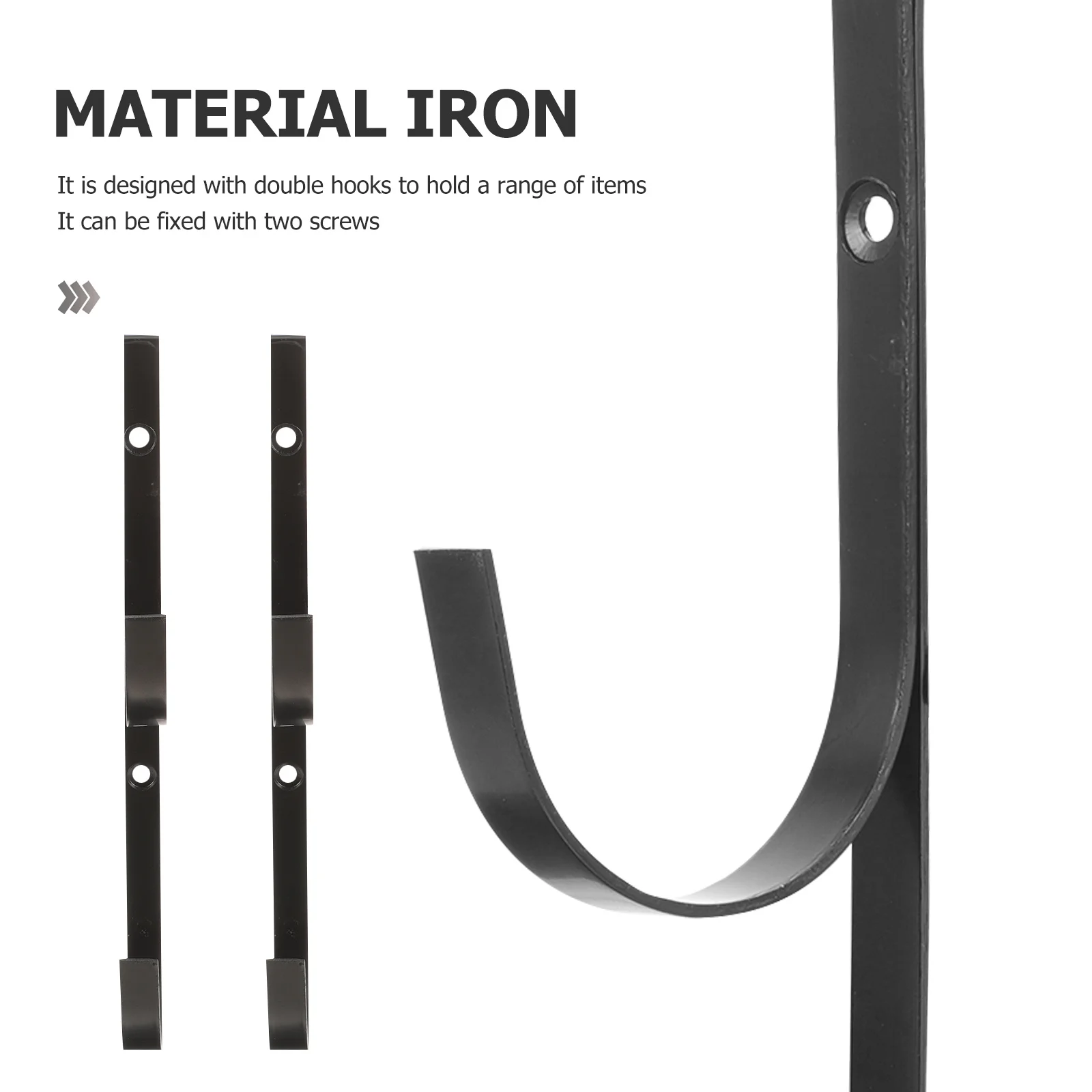 

2 шт. металлический настенный крючок для бассейна, прочные железные двойные крючки, универсальный держатель инструментов для бассейна для забора, ворот, хранения на открытом воздухе