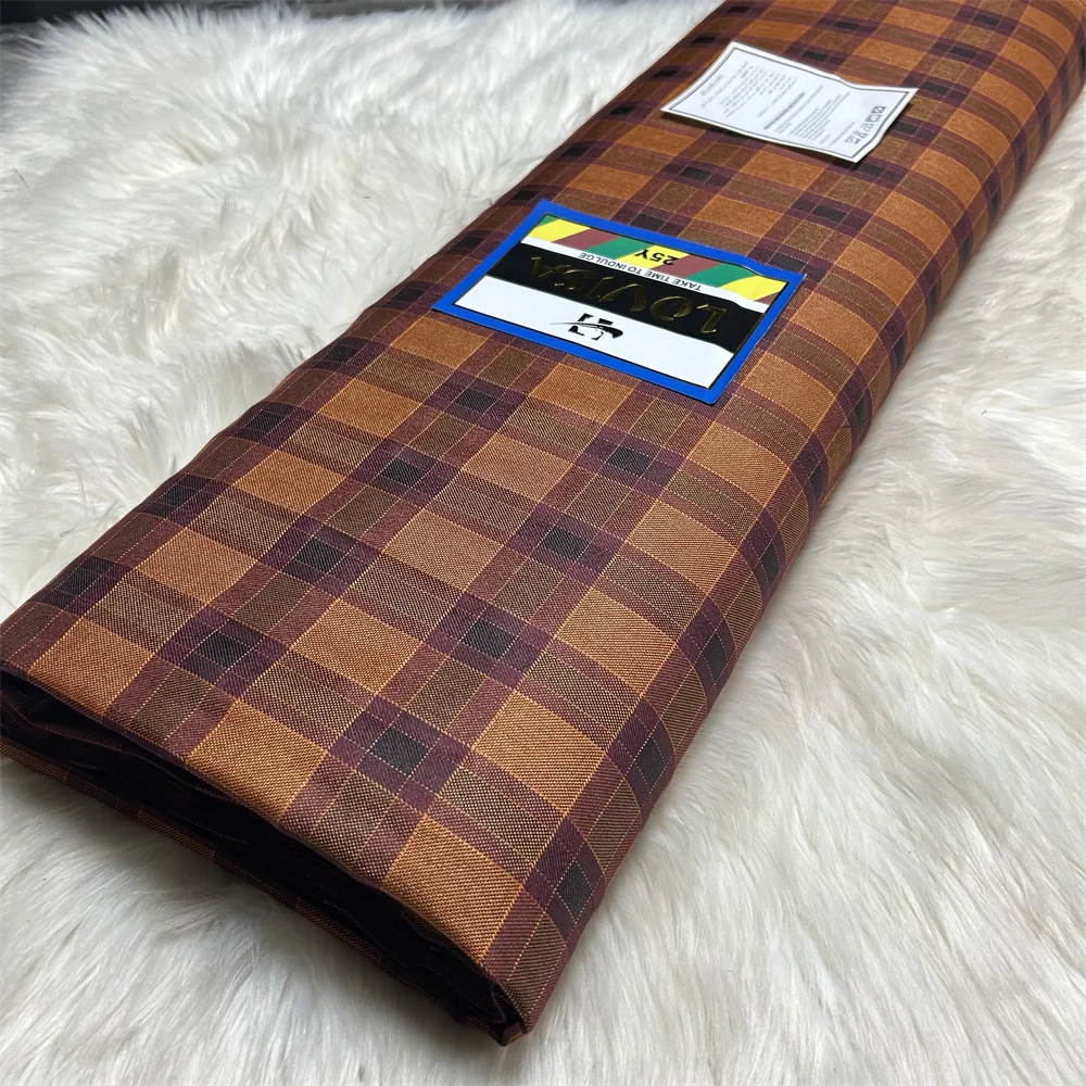 5 ياردة النيجيري السيناتور ارتداء المواد دعوى النسيج للرجال القماش المواد الأفريقية قميص الملابس مادة القطن للرجل الملابس