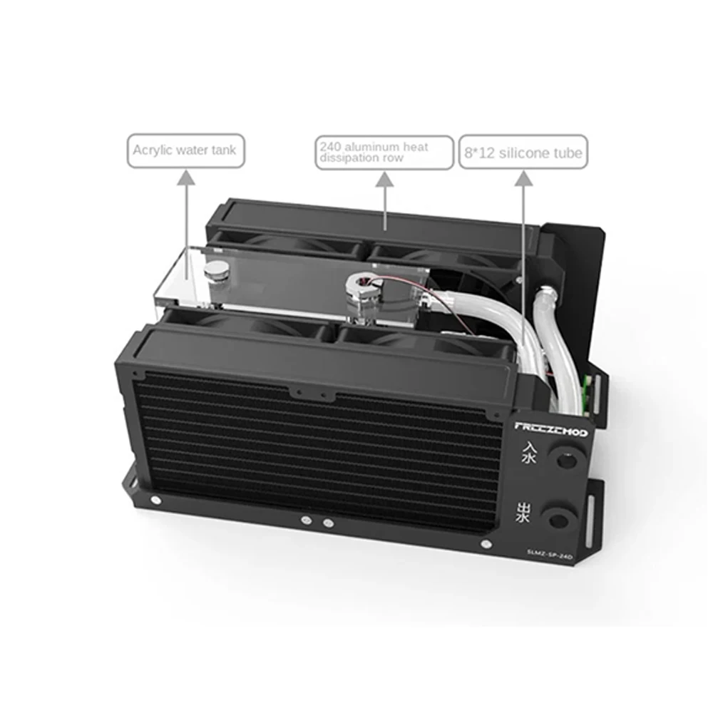 FREEZEMOD مشعاع مزدوج إصدار 2025 وحدة تبريد عالية الطاقة 12-24 فولت مع إنذار مستوى المياه SLMZ-SP-24D