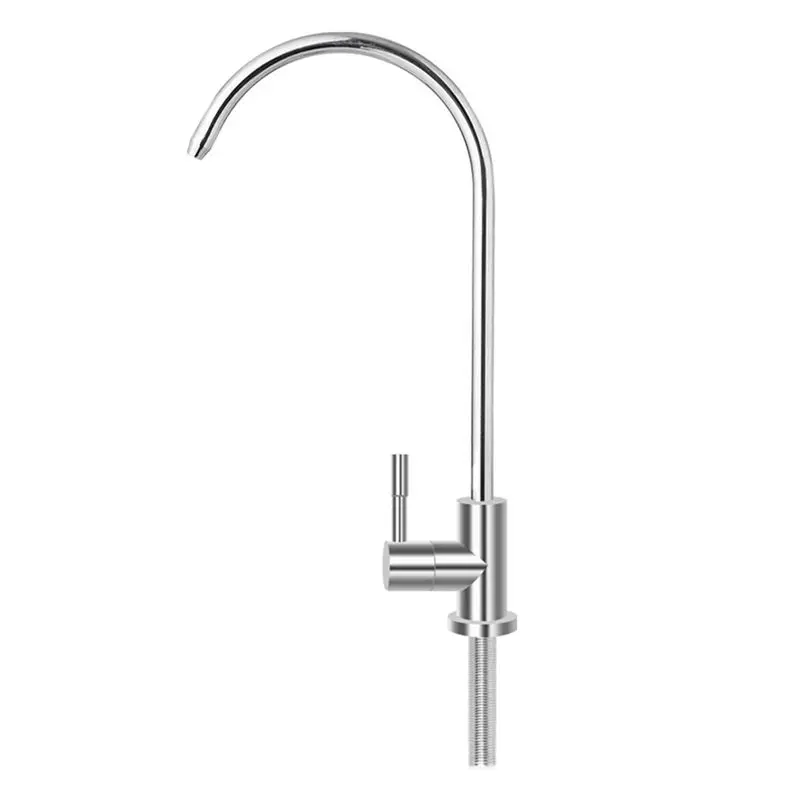 

A53Q-1/4Inch Kitchen Sink Faucet Tap Chrome Reverse Osmosis Drinking Water Filter Rotation Faucet Fast Connection